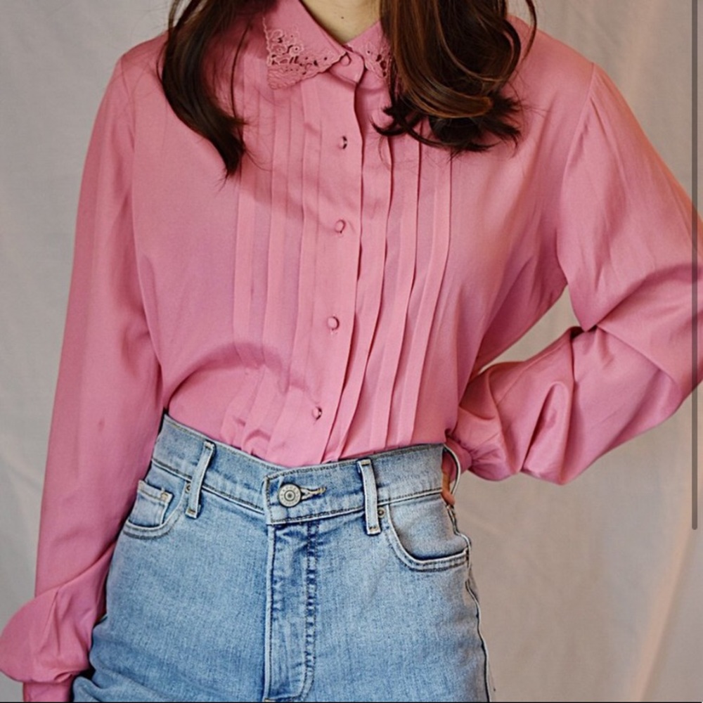 PINK VINTAGE BLOUSE